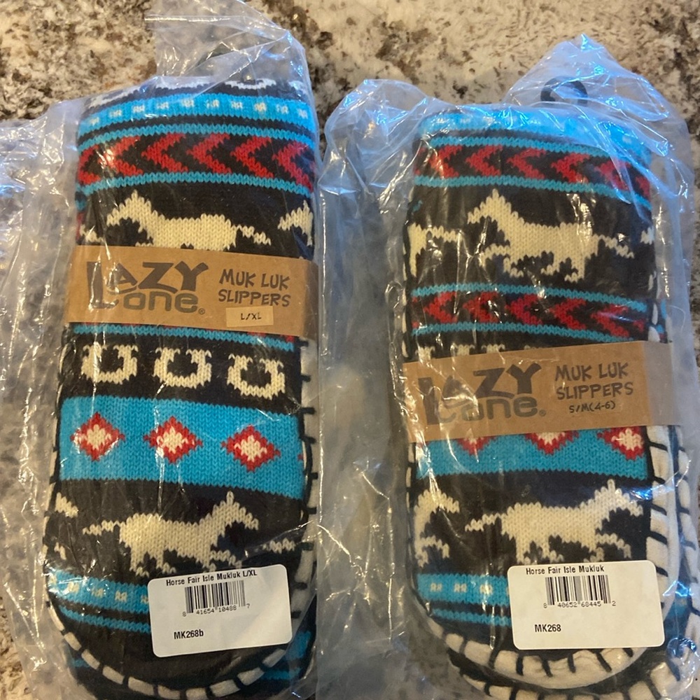 Muk Luk Fair Isle Slippers